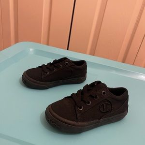 Black Canvas Champion Sneakers Size 9C